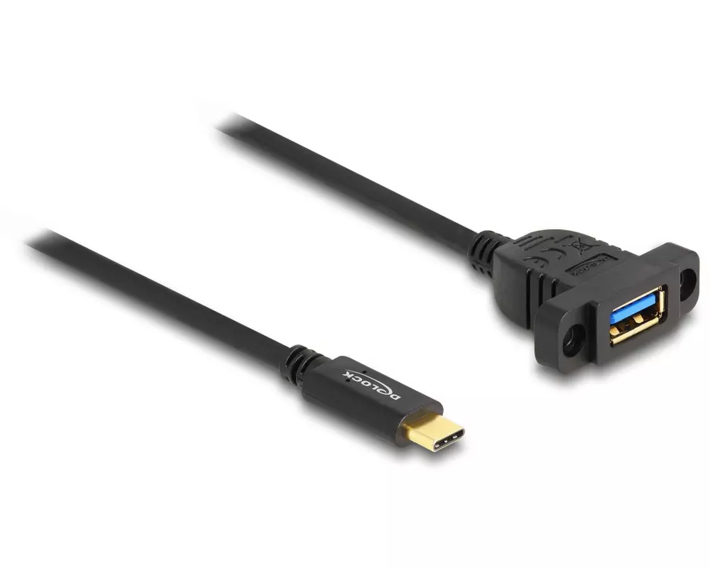 Delock USB 3.0-Einbaukabel USB-C - USB-A 1 m