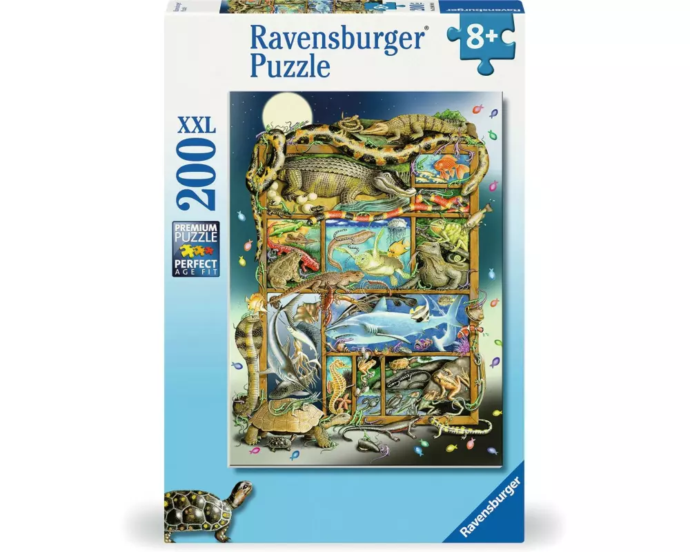 Ravensburger Puzzle Reptilien im Regal 200 XXL Teile