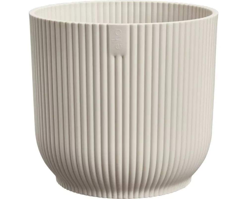 Elho Blumentopf Vibes Fold mini 0.8 l, Leinenweiss