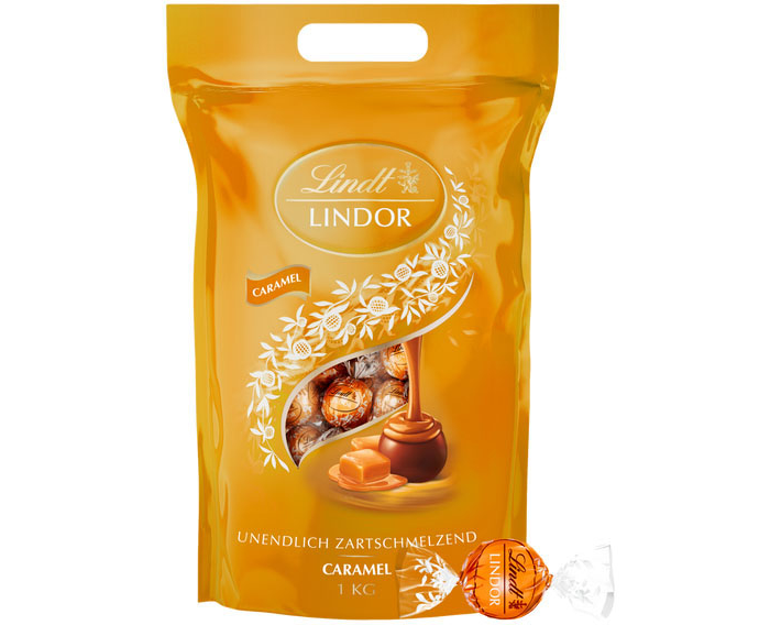 LINDT Lindor Kugeln 639557 Caramel 1000g