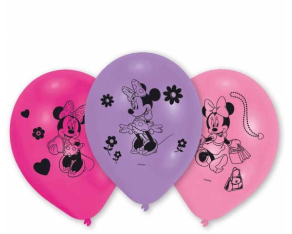NEUTRAL Ballons Minnie Mouse 10 Stk. 999371 pink, violett 25.4cm