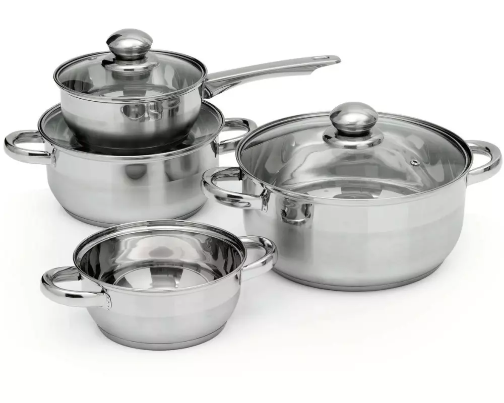 BRATmaxx Pfannen-Set Kochtopfset 7-teilig, 17.2 cm/21.4 cm/25.4 cm
