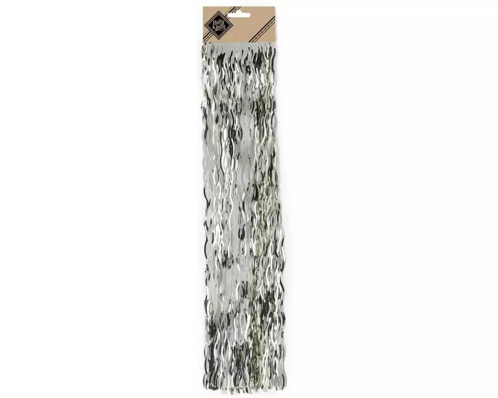 Holly & Jolly Lametta gewellt 50 cm, Grau