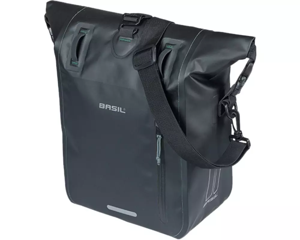 BASIL Gepäckträgertasche Rivo M, Tarpaulin MIK 12-15 l, schwarz