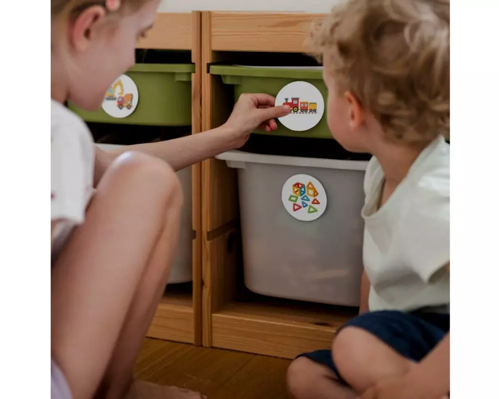 Hanniline Bastelset Ordnungssticker fürs Kinderzimmer