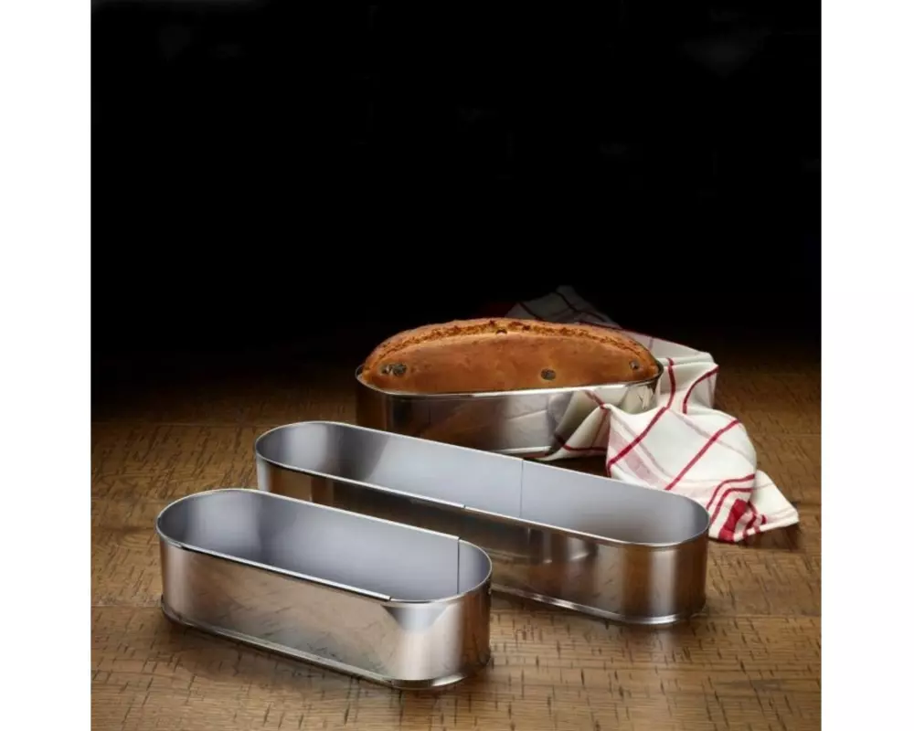 Westmark Ovale Backform, ausziehbar von 27 - 40 cm, 27 x 9.5 x 7 cm