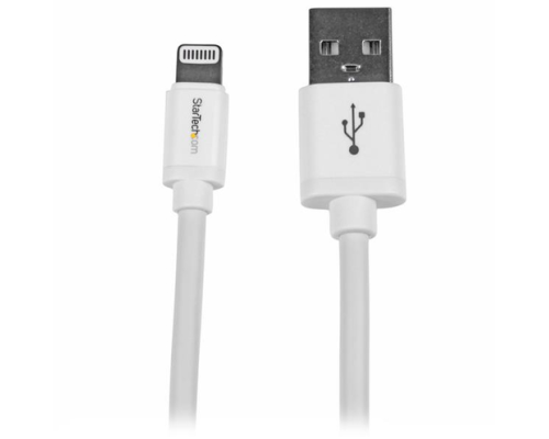 StarTech.com 2m (6ft) Long White AppleÂ 8-pin Lightning Connector to USB Cable for iPhone / iPod / iPad