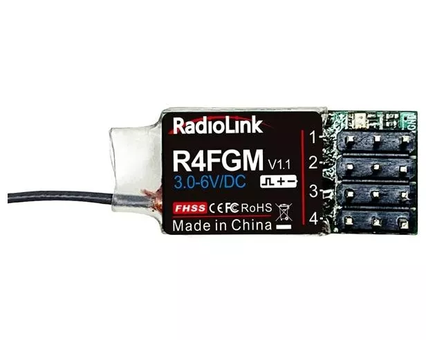 RadioLink Empfänger R4FGM mini mit Gyro 4-Kanal