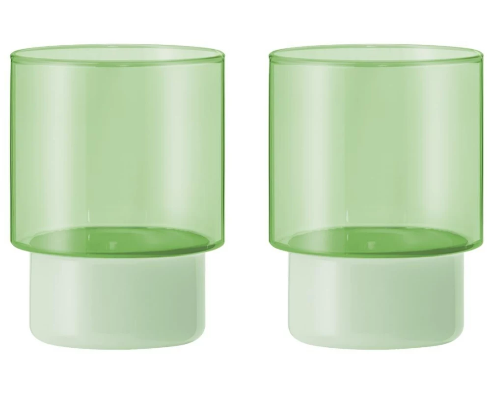 Remember Trinkglas Jill 220 ml, 2 Stück, Grün
