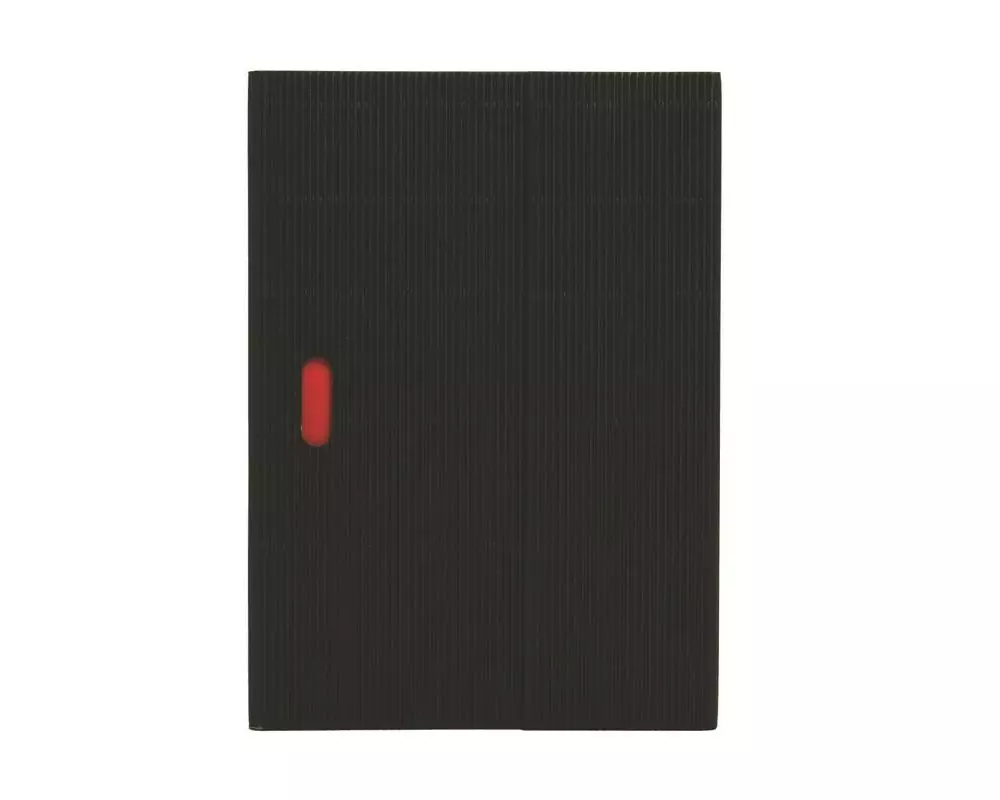 PaperOh Notizbuch Ondulo A5, Blanko, Schwarz