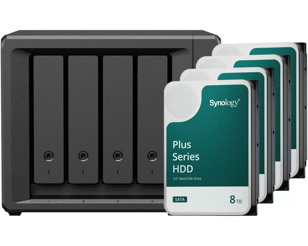 Synology NAS DiskStation DS425+ 4-bay HDD 32 TB