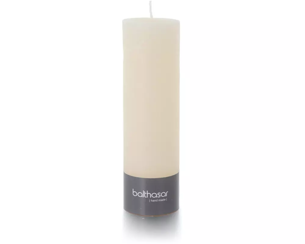 balthasar Zylinderkerze Rustico 20 cm x 6 cm, Ecru