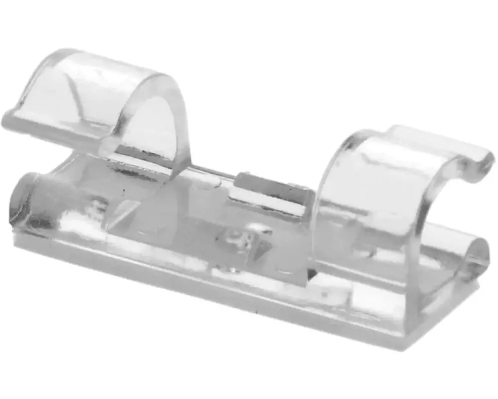 Max Hauri Kabel-Clip Set 8 mm, transparent, 18 Stück