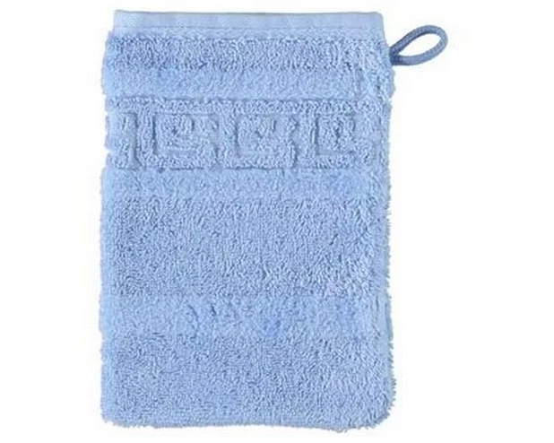 Cawö Waschhandschuh Noblesse 16 x 22 cm, Blau