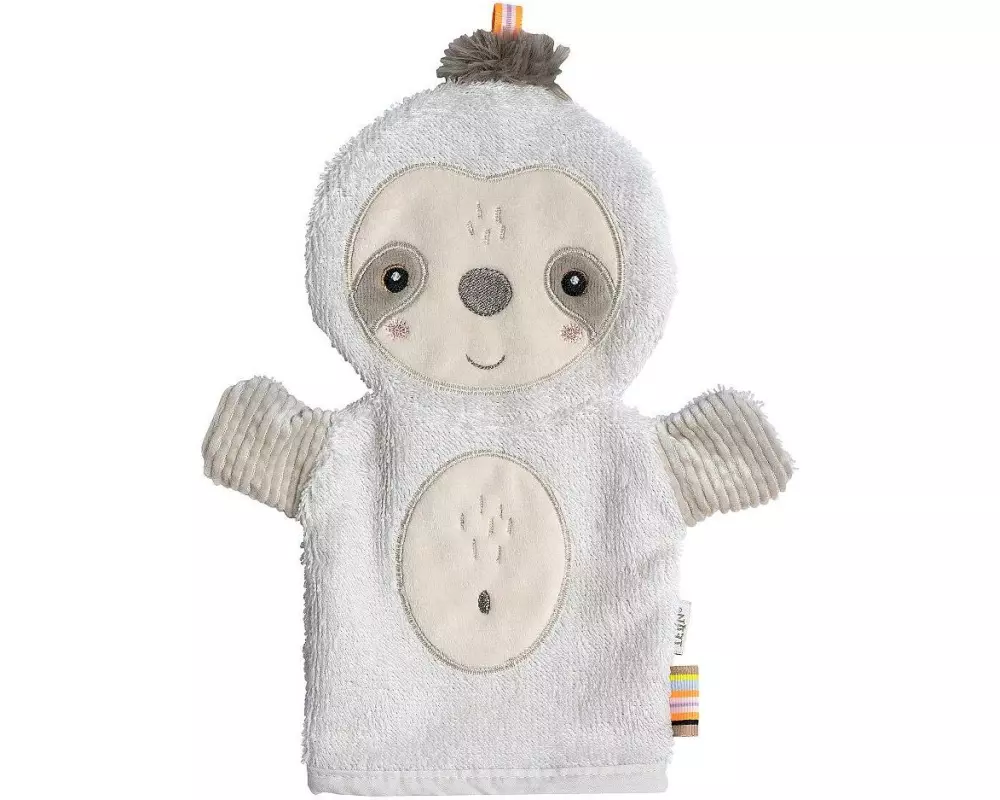 fehn Baby-Waschhandschuh Faultier