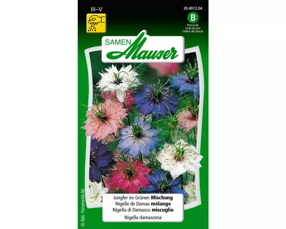 Samen Mauser Saatgut Jungfer im Grünen Mischung