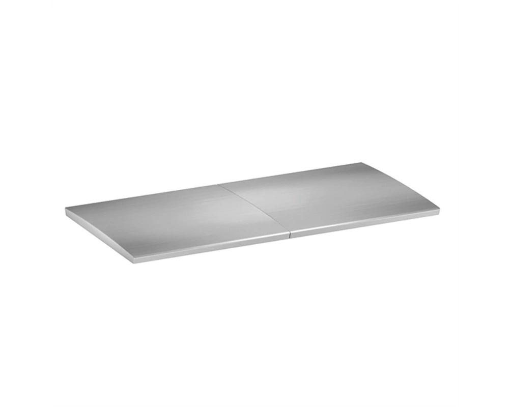 BACHMANN DUE 2x Deckel Edelstahl-Optik