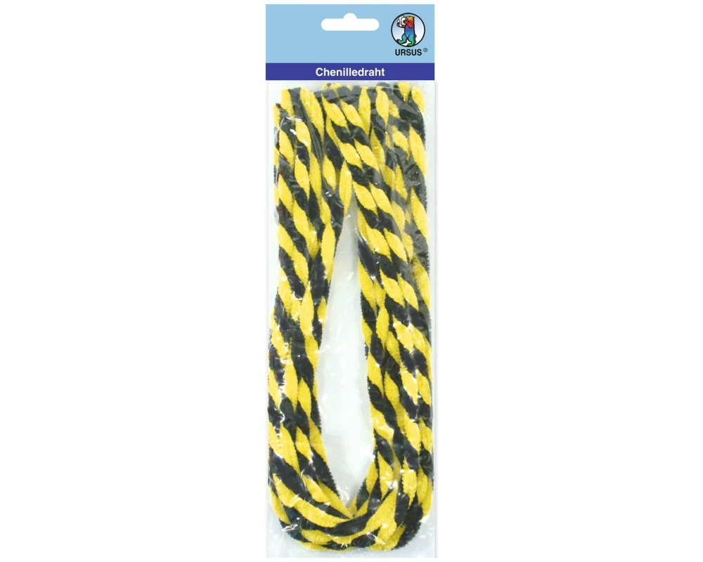 URSUS Pfeifenputzer 10 Stück, Gelb/Schwarz