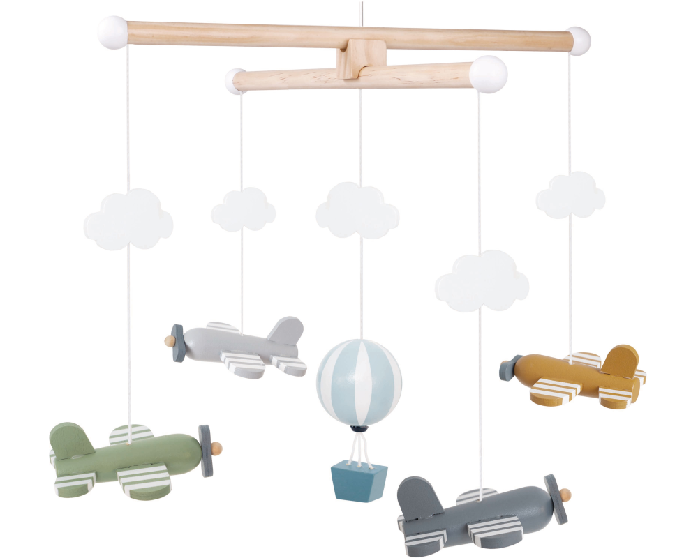 JABADABADO Mobile Flugzeug T274 Blau