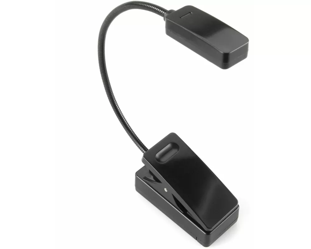 E-Booklight Schwarz - LED Leselampe mit Clip für Bücher und E-Reader