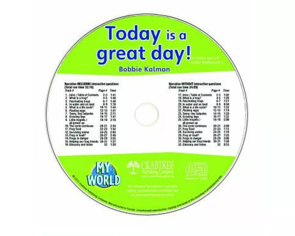 Today Is a Great Day! - CD Only