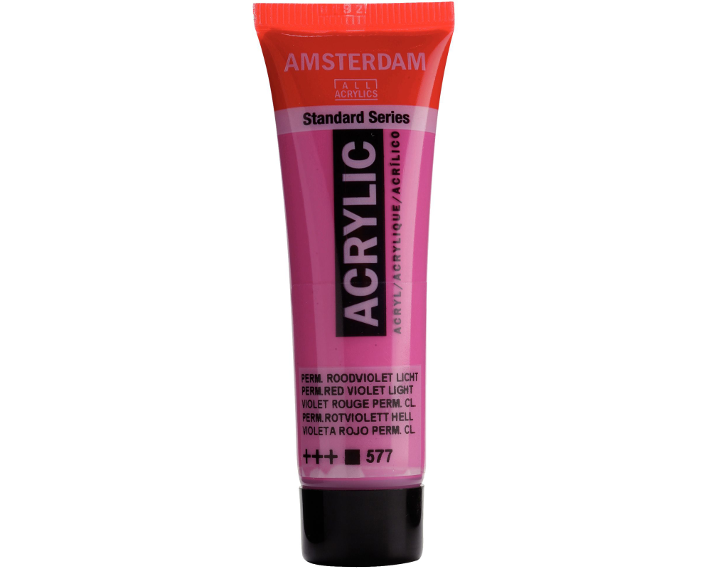 AMSTERDAM Acrylfarbe 20ml 17045770 Permanentrotviolett Hell 577