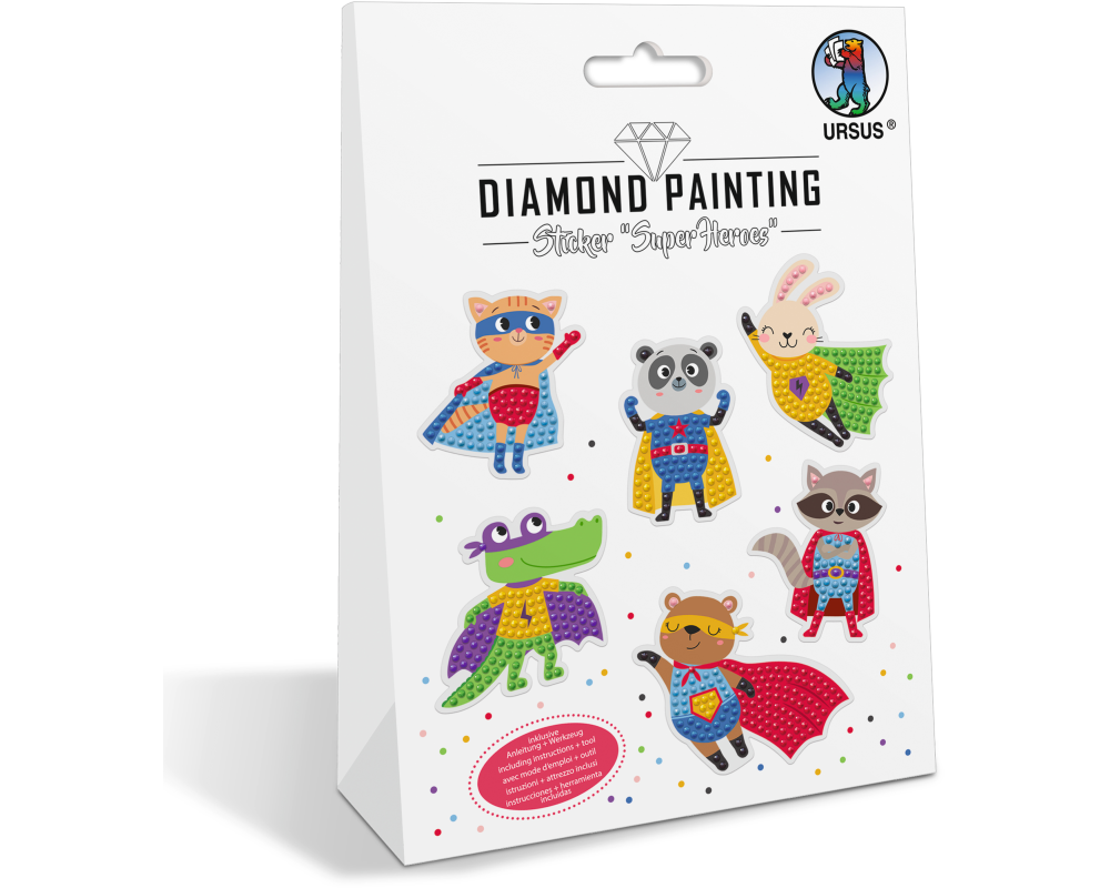 URSUS Diamond Sticker 43490001 Super Heroes 6 Sticker