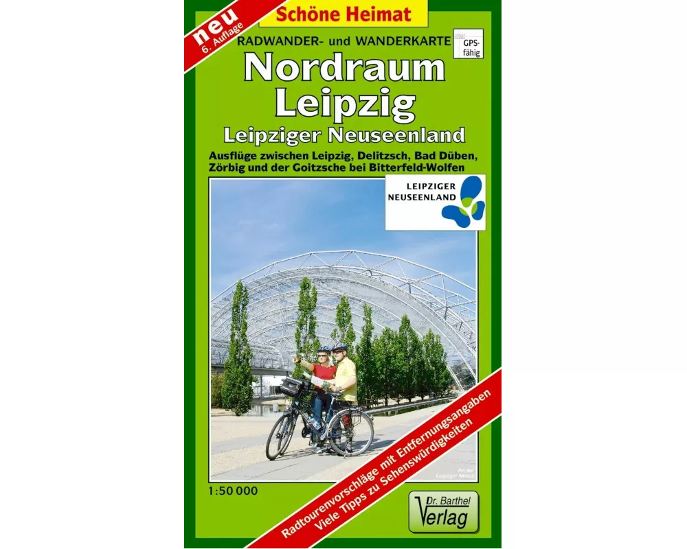Radwander- und Wanderkarte Nordraum Leipzig 1 : 50 000 LZ bis 2027