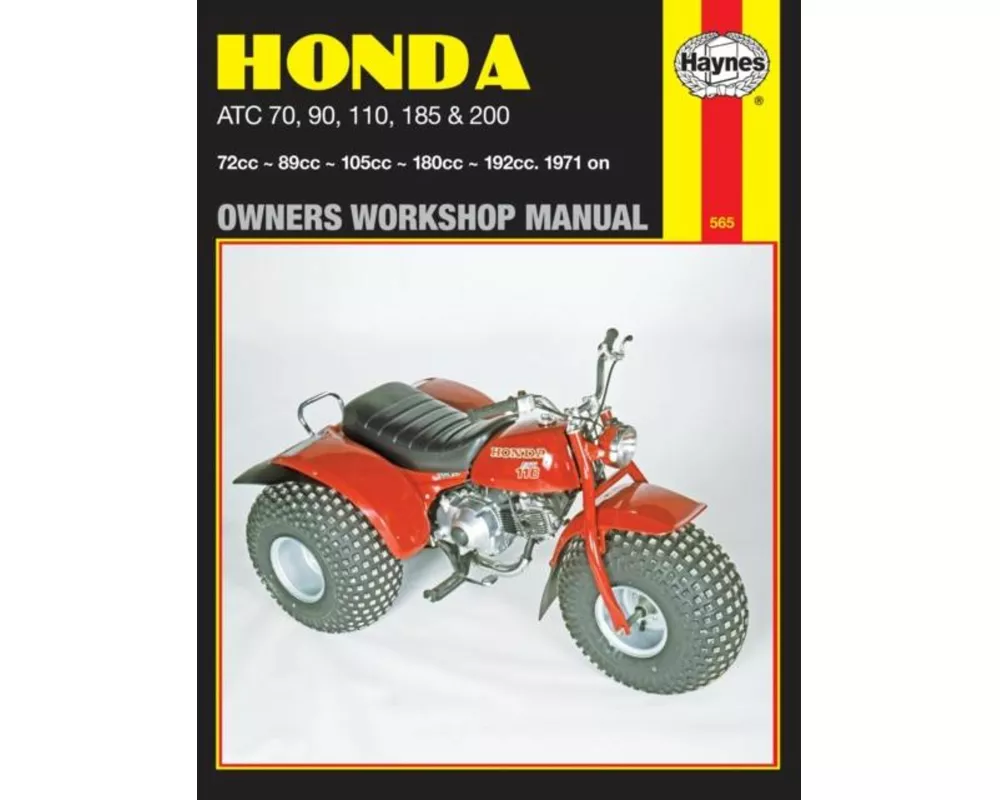 Honda ATC70, 90, 110, 185 & 200 (71 - 85) Haynes Repair Manual