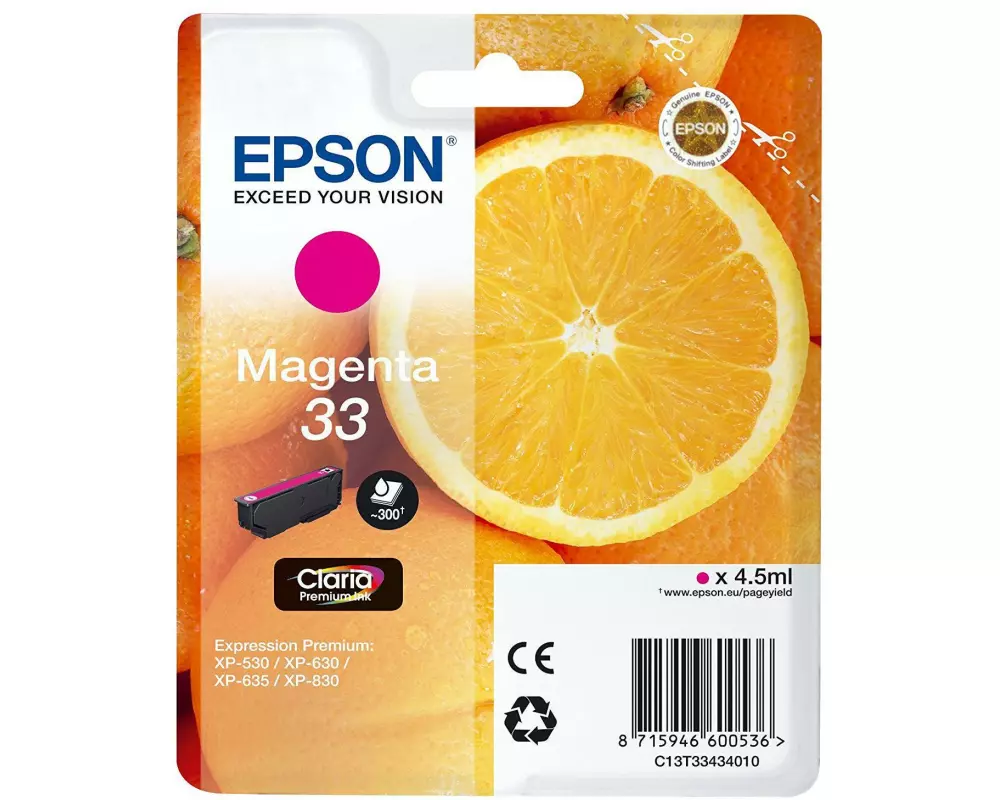 Epson Tinte 33 / T33434012 Magenta