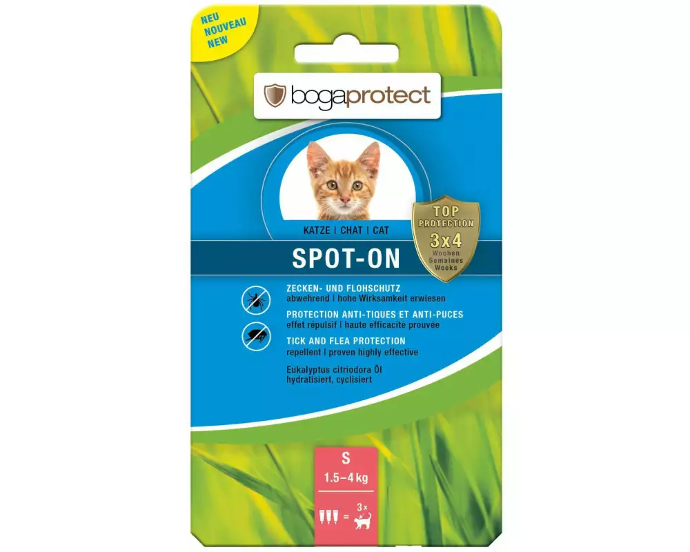 bogar Anti-Parasit-Tropfen bogaprotect Spot-on Katze S