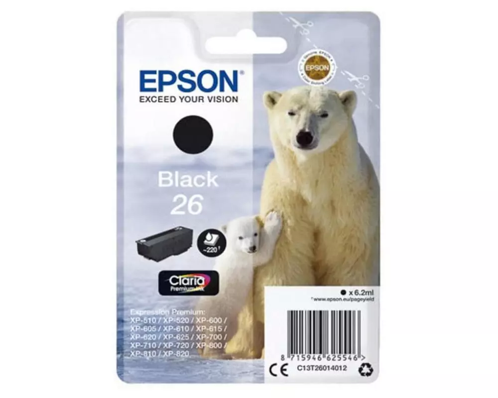 Epson Tinte T26014012 Black