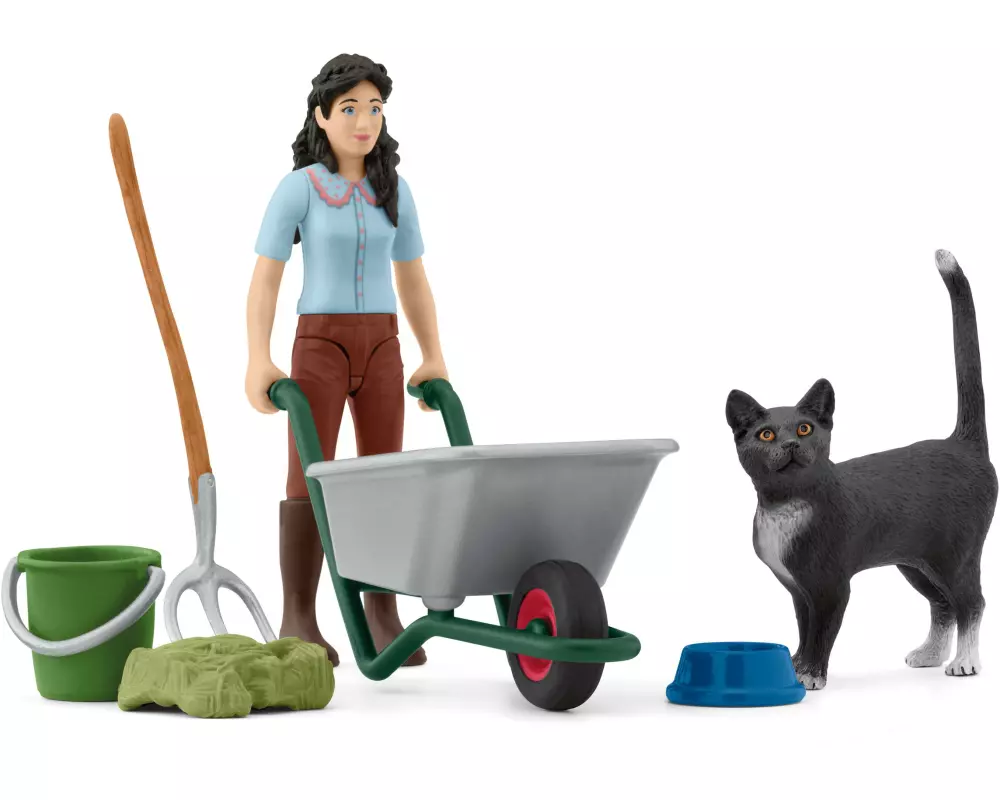 Schleich Spielfigurenset Horse Club Ausmist-und Pflegeset