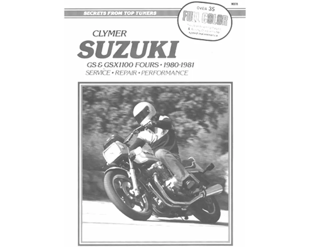 Suzuki GS1100 Fours (Chain Drives) Motorcycle (1980-1981) Service Repair Manual