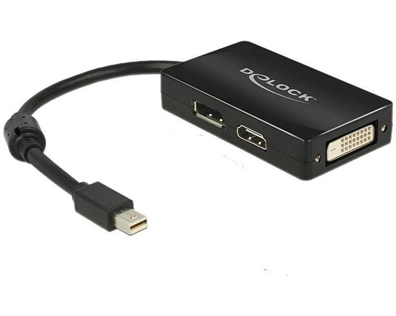 Delock Multiadapter Mini-DisplayPort – HDMI/DVI-D/DP