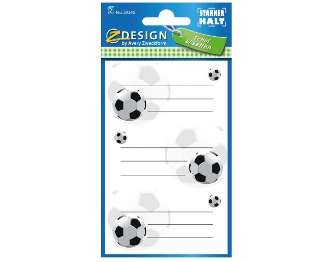 Z-DESIGN Sticker 59245 Fussball 3 Stück