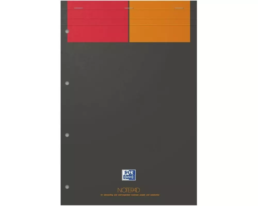 Oxford Notizbuch A4+, kariert, Grau