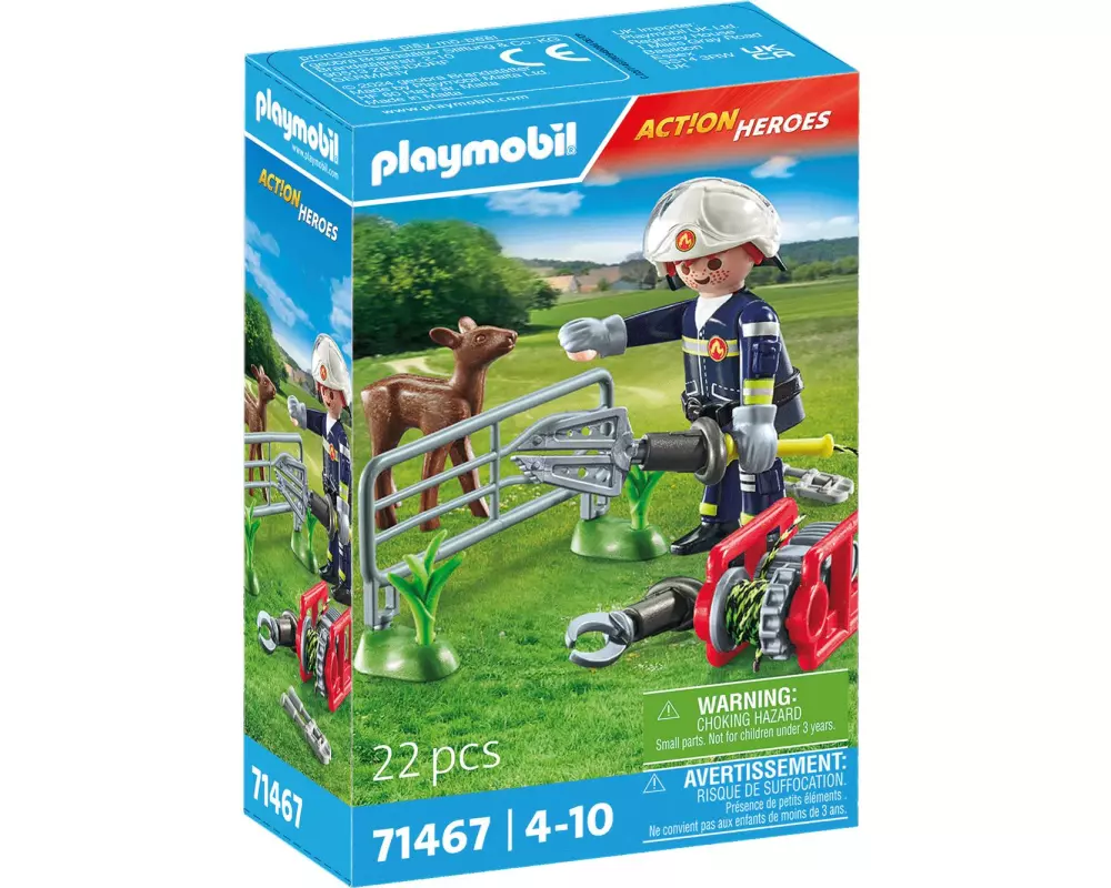 Playmobil Action Heroes Feuerwehr-Tierrettung 71467
