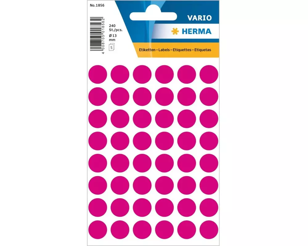 Herma Stickers Klebepunkte Vario Ø 13 mm, Pink