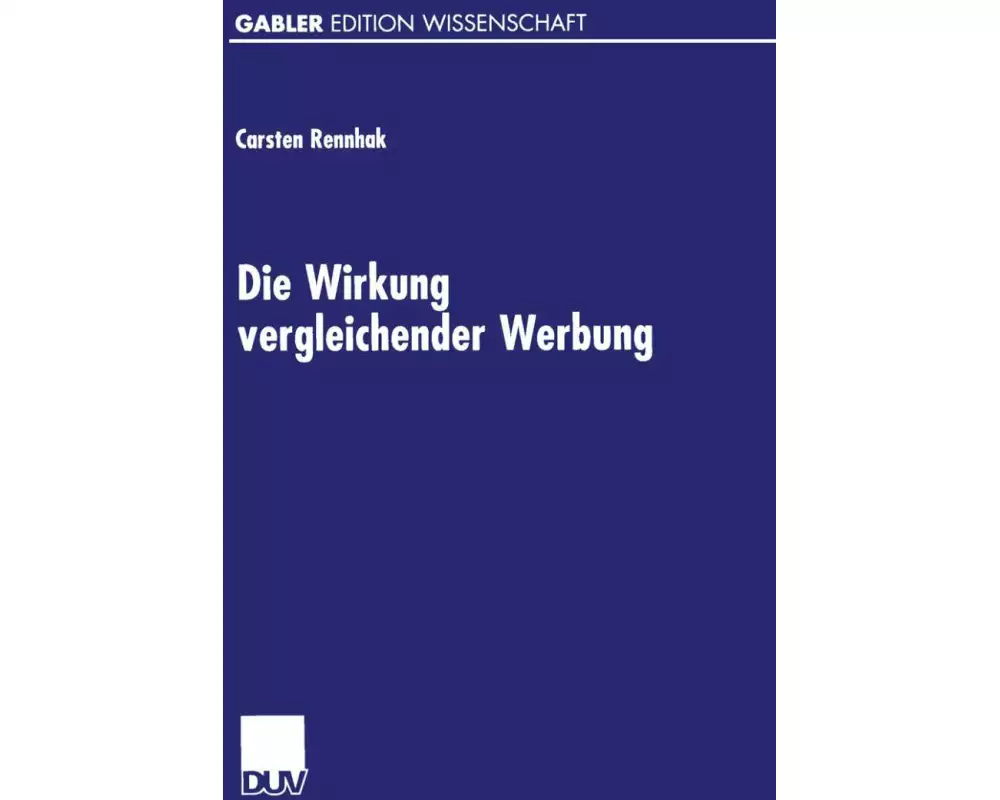Die Wirkung vergleichender Werbung