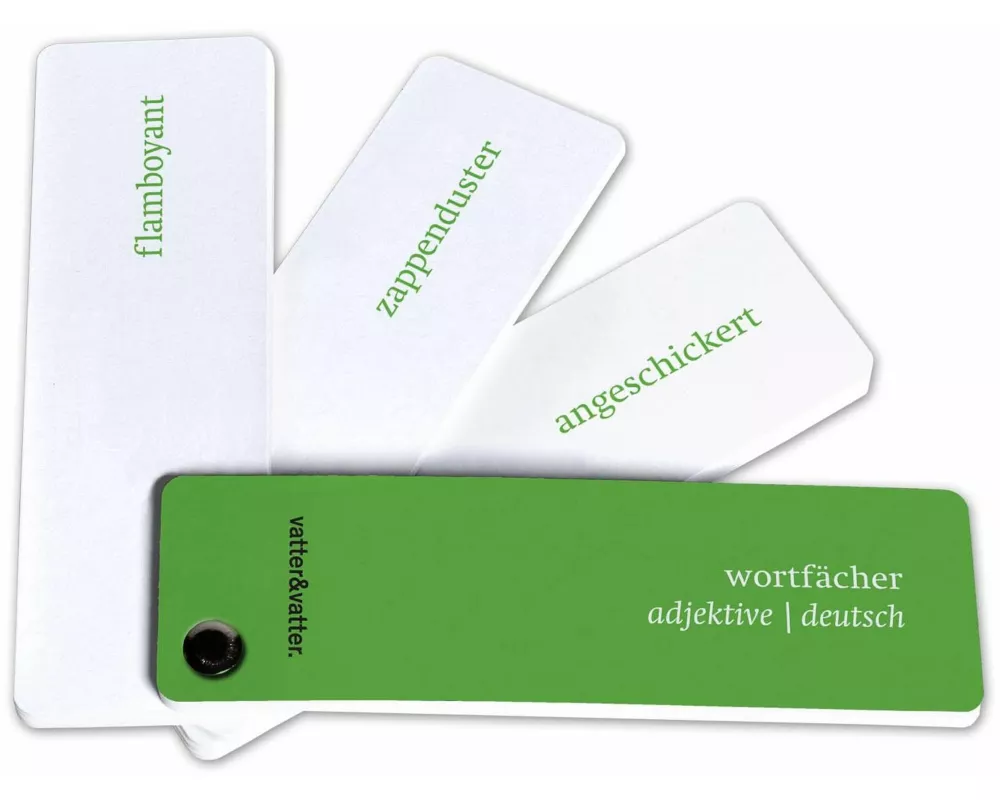 Wortfächer - adjektive deutsch