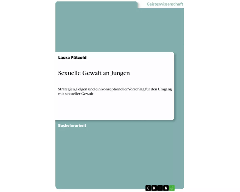 Sexuelle Gewalt an Jungen