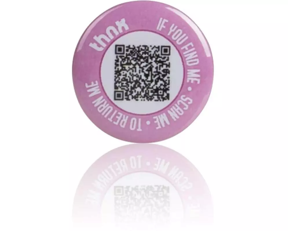 thnxtags thnx tag button Pink