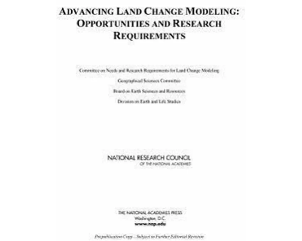 Advancing Land Change Modeling