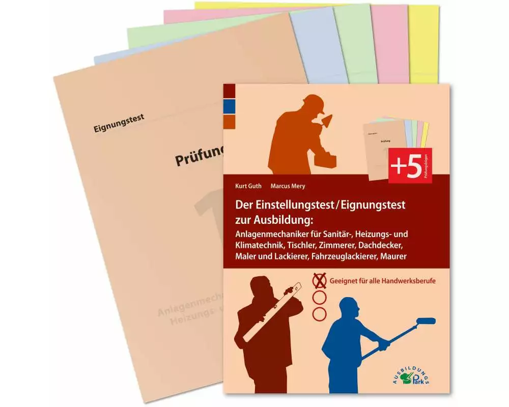 Der Eignungstest / Einstellungstest zur Ausbildung zum Anlagenmechaniker für Sanitär-, Heizungs- und Klimatechnik, Tischler, Zimmerer, Dachdecker, Mal