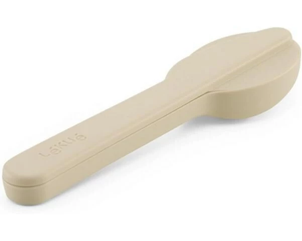 Lékué Natural Besteckset mit Etui 3-teilig, Beige