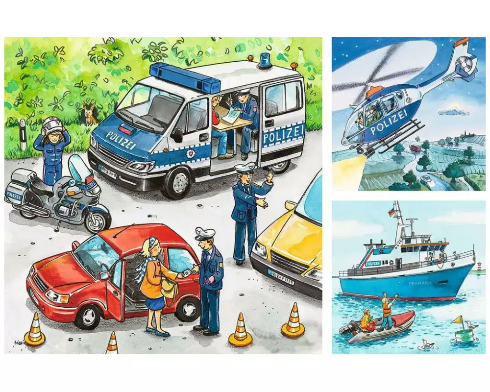 Ravensburger Puzzle Polizeieinsatz 3 x 49 Teile