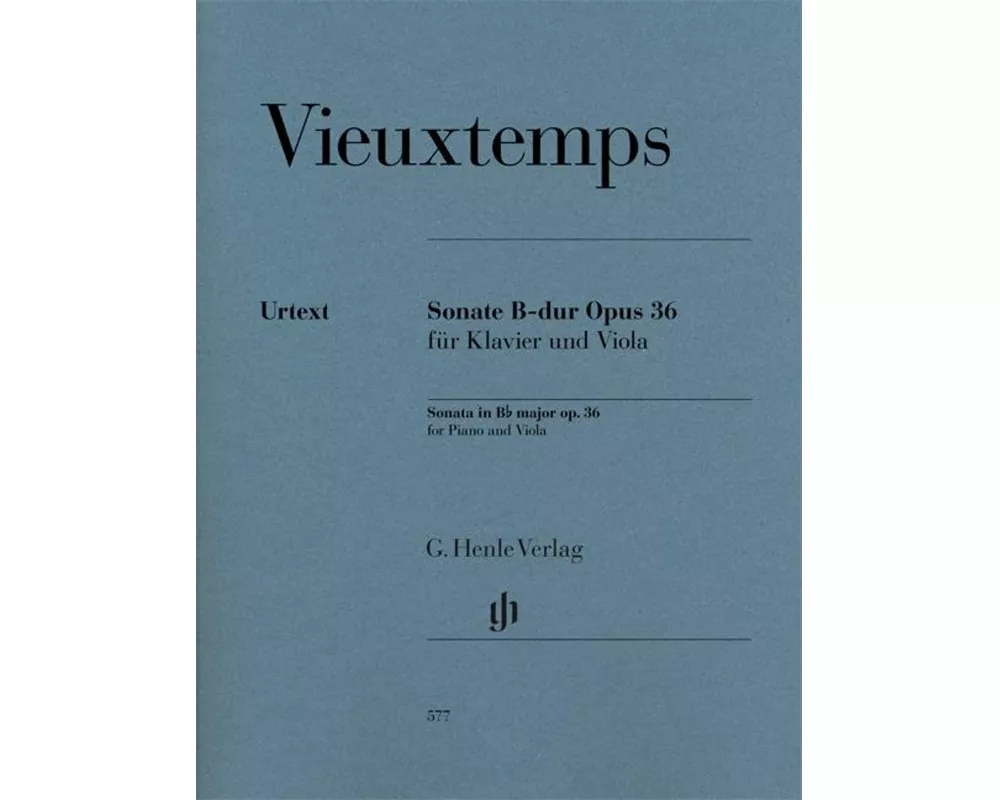 Sonate B-dur Opus 36 für Klavier und Viola