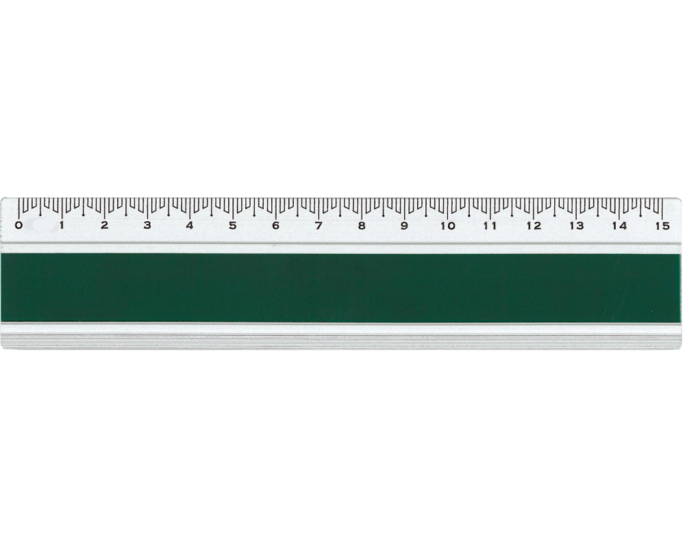 DUX Lineal Joy Color 15cm FA-JC/15G Alu, grün