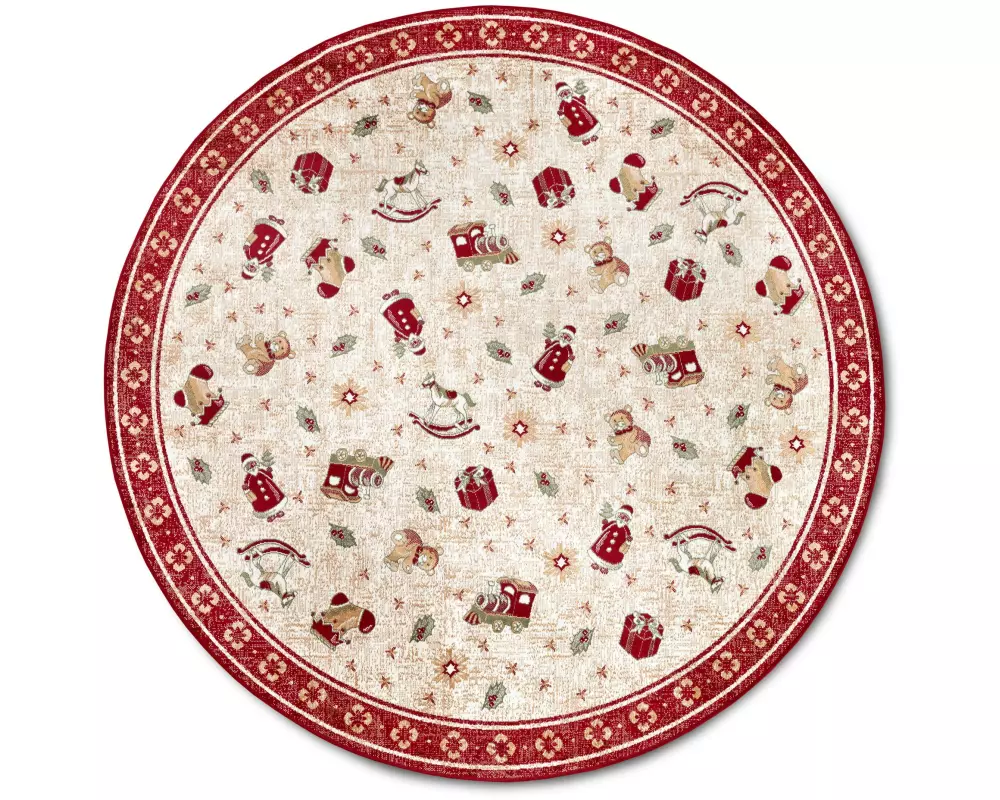 Villeroy & Boch Weihnachtsteppich Nostalgic Shine 160 cm, Rot